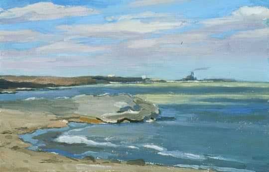 Yaz Krehbiel — Lake VII, Oil on board